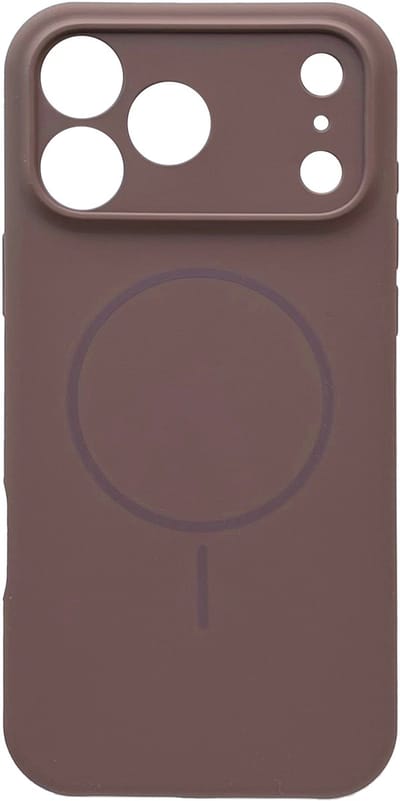 Casemania Hoesje Geschikt voor Apple iPhone 17 Pro Max - Bruin - Zachte Liquid Siliconen Magnetisch Back Cover Case - Geschikt voor MagSafe - Telefoonhoesje met Camera Bescherming