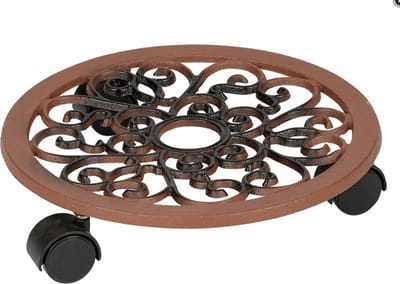 Plantenroller diameter 30cm max 60kg in gietijzer