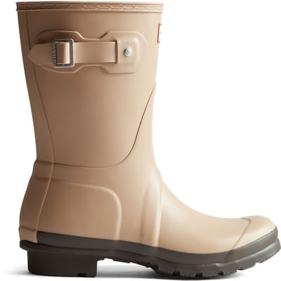 Hunter - Women's Original Short Wellington Boots Shore/Chocolate Brown - Maat 38