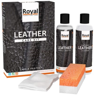 Oranje Furniture Care - Lederverzorgingsset - Maxi + Reiniger 2x250ml