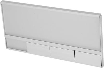 Naamplaat Kantoor - Naambordje Bureau - Werkplek Organiseren - Met Beschikbaarheidsindicator - 18 x 9 cm - Zilver