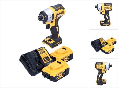 DeWalt DCF 887 P2 accu-slagmoersleutel 18 V 205 Nm 1/4" borstelloos + 2x accu 5,0 Ah + oplader
