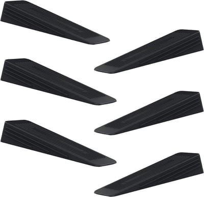 Set van 6 Antislip Deurstoppers van Duurzaam Rubber voor Binnendeuren