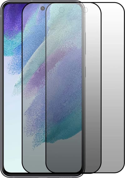 Screenprotector Geschikt voor Samsung Galaxy S21 FE Privacy Screenprotector 2Pack - Privacy Screenprotector Geschikt voor Samsung Galaxy S21 FE - Privacy Glas S21 FE - Privacy Screenprotector Geschikt voor Samsung Galaxy S2