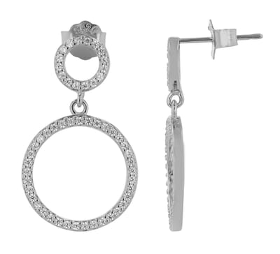 AKZENT Akzent Dames Oorbel "Celine" van 925 Sterlingzilver, gerhodineerd, duurzaam