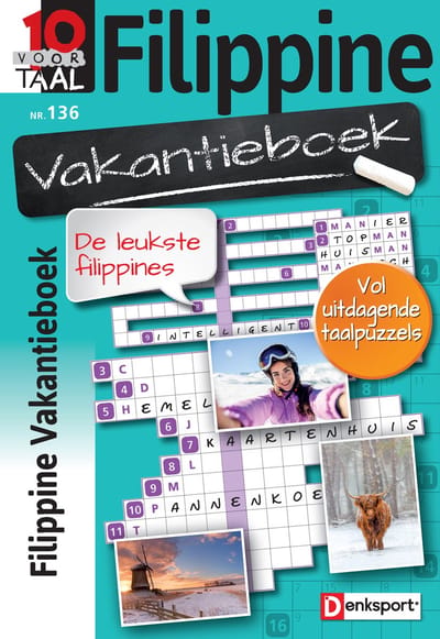 Denksport Puzzelboek 10 voor Taal - Filippine vakantieboek, editie 136