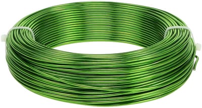 Aluminiumdraad Ø2mm Meigroen 60m 500g Decoratief draad Sieradendraad H