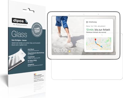 dipos I 2x Pantserfolie helder geschikt voor Google Nest Hub Beschermfolie 9H screen-protector