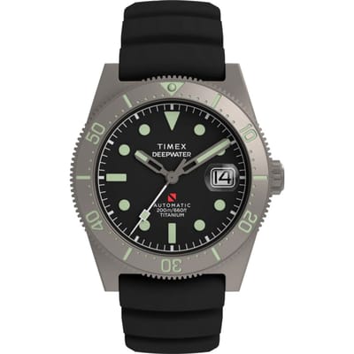 Timex Deep Water Reef TW2W73800 Horloge - Rubber - Zwart - Ø 40 mm