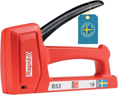 Lichtgewicht nietmachine - Handnietapparaat Stofferen - Hout Stofferen - Volledig stalen onderdelen - Compact Lichtgewicht - Rood