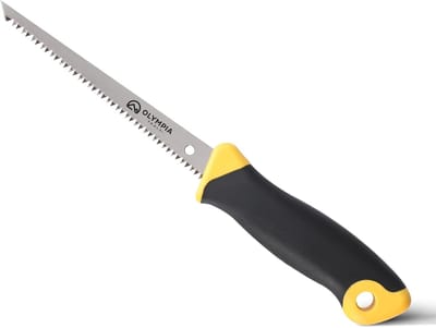 Jabzaag 15 cm - Dubbelgezaagd Blad voor Hout en Gips - Handzaag met Haakse Greep voor Muurwerk - 6 Inch