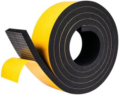 Dailygoods- Afdichtingstape Zelfklevend - Waterdicht - Temperatuurbestendig - CR-schuim/Neopreen - 4 Meter - Flexibel en Schaarbaar - Isolatietape