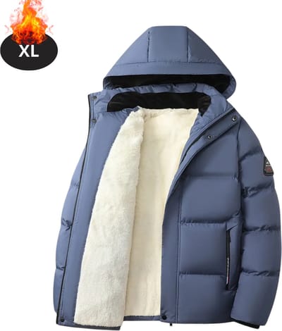 Livano Winterjas - Parka - Heren - Winter - Jas - Volwassen - Stijlvol - Blauw - XL