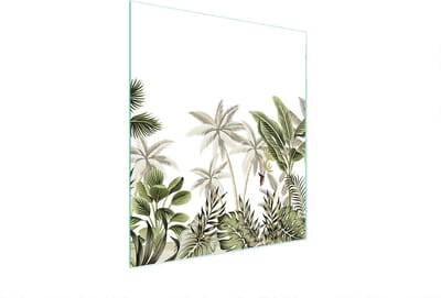 TMK ArtDeko - Snijplank van Gehard Glas - 45x52 cm - Motief: Bladeren