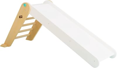 Houten Glijbaan - Pikler Speelgoed - Binnen Spelen - Opvouwbaar & FSC Hout - 125 x 41 x 8.5 cm