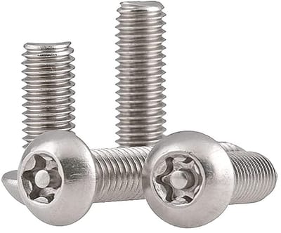 RVS Torx Veiligheidsschroeven Ronde Kop M5x20mm - Set van 10 Stuks - Anti Diefstal Machineschroeven