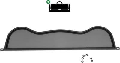 Windscherm Toyota MR2 W3 | 2000-2005 | incl. luxe opbergtas | Zwart