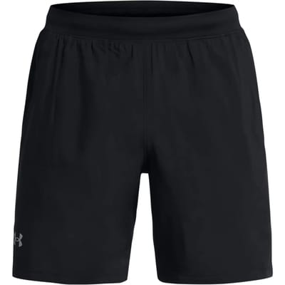 Under Armour UA LAUNCH 7'' SHORTS Heren Sportbroek - Zwart - Wit