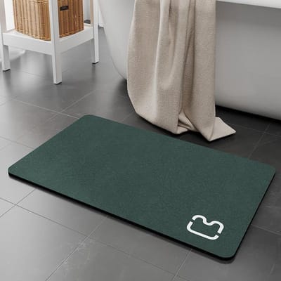 Terre de Diatomées Tapis de Bain Antidérapant Tapis Absorbant pour Toilettes Tapis de Pied à Séchage Rapide pour Salle de Bain Tapis de Porte de Toilettes 60x160cm