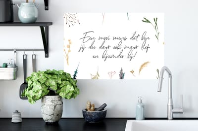 Muurstickers - Sticker Folie - Quotes - Vriendschap - Vrienden - Spreuken - Een mooi mens dat ben jij - 60x40 cm - Plakfolie - Muurstickers Kinderkamer - Zelfklevend Behang - Zelfklevend behangpapier - Stickerfolie