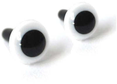 Veiligheidsoogjes 10mm wit (5 paar)