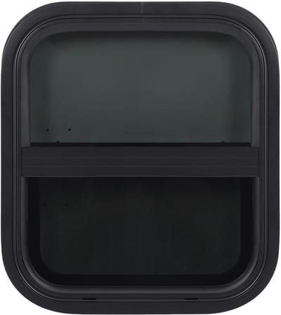 Waterdicht Tinted Glijraam 406x356mm voor Campers en Bouwvoertuigen met Insectenhor en UV-bescherming