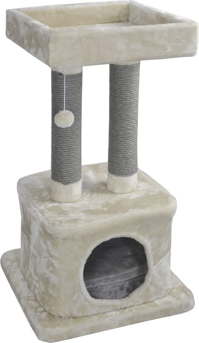 Jack And Vanilla - Krabpalen - Krabpaal Hannah - Crème/grijs - 50x50x86cm 42/0115 - 175868