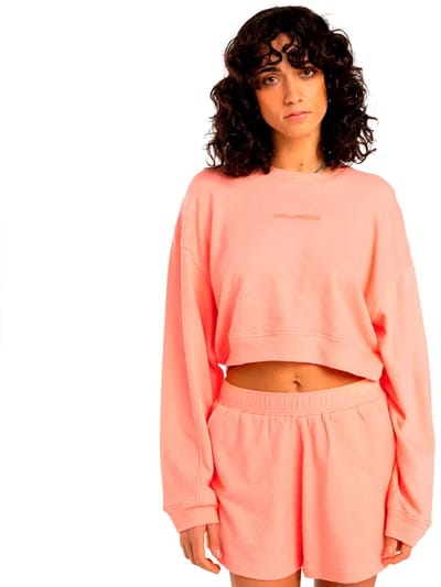 Billabong Cropped Sweatshirt Oranje L Vrouw