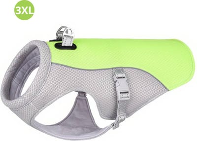 Livano Koelvest Hond - Koelvesten - Verkoeling - Honden Kleding - Hondenkleding - Duurzaam - Groen - Maat XXXL