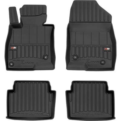 Frogum No.77 - Automatten set - Geschikt voor Mazda 3 III 2013-2019 - 3D TPE Rubber - 4-delig - Zwart