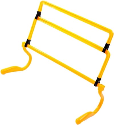 Trainingshorden Set - Agility Obstakels - Sporttraining Verbeteren - Ultra Stabiele Basis - 55 x 15 x 2 cm - Geel