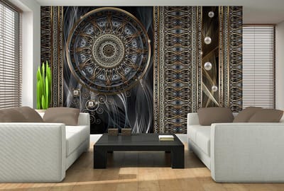 Luxury Abstract Pattern Spheres Photo Wallcovering