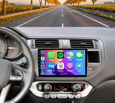 Autoradio 4/64GB met Carplay en Android auto | Geschikt voor Kia Rio 2010-2015 | Radio scherm met Navigatie | 2010 2011 2012 2013 2014 2015 | K3