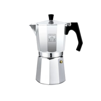 Cecotec MokClassic 300, Moka Express, 0,15 l, Aluminium, Aluminium, 3 kopjes, Gemalen koffie