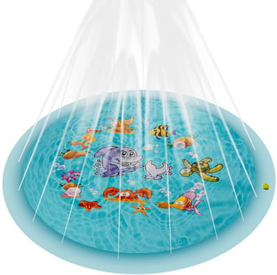 Watermat met Fontein | Waterspeelmat 165 cm | Spelen met water | Splash Pad Sproeier