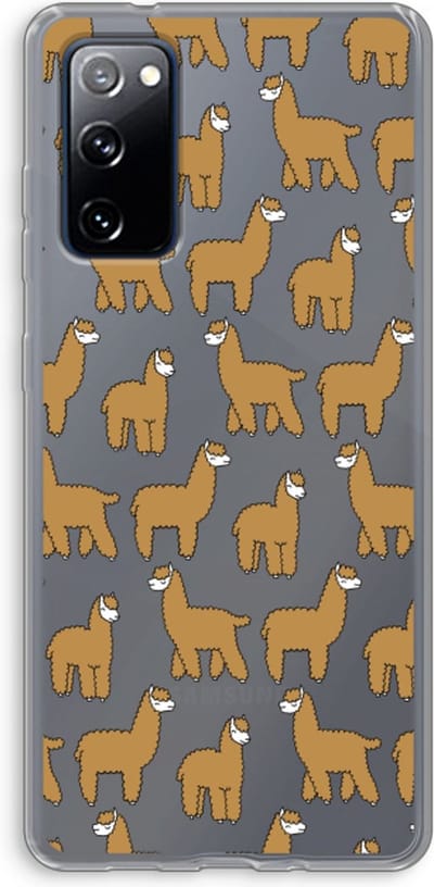 Case Company® - Hoesje geschikt voor Samsung Galaxy S20 FE / S20 FE 5G hoesje - Alpacas - Soft Cover Telefoonhoesje - Bescherming aan alle Kanten en Schermrand