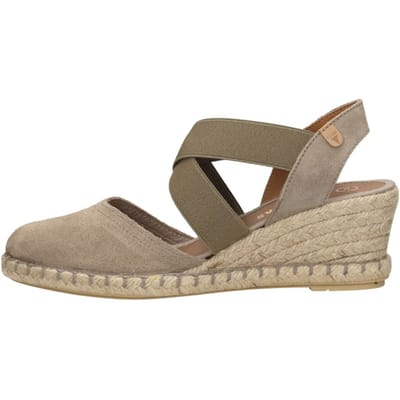 Verbenas Mila Sandalen Touwzool - Taupe - Maat 36