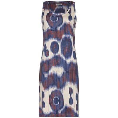 Pastunette Premium - Nachthemd - Indigo Flow - Katoen/Modal - Blauw/Beige - Maat 36