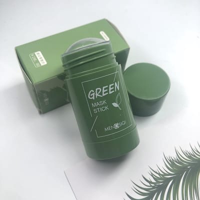 MENGSIQI - Green Mask Stick - Huidverzorging - Gezichtsmasker - Kleimasker - Mee Eters & Acne verwijderen - Acne verzorging - Vette huid - Mee-eter verwijderaar - Poriën reiniger -Blackhead - Unisex - Verzachtend -Verkoelend - Dermatologisch getest