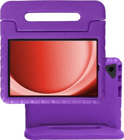 Hoes - Geschikt voor Samsung Galaxy Tab A9 Plus - Kinderhoes Shockproof Bumper - Kidsproof Case - Tablet Hoesje - Kinder Hoes Cover - Paars