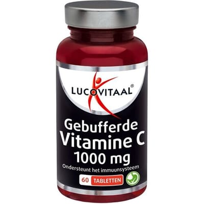 Lucovitaal Gebufferde Vitamine C 1000 mg Ter Ondersteuning van het Immuunsysteem 60 tabletten