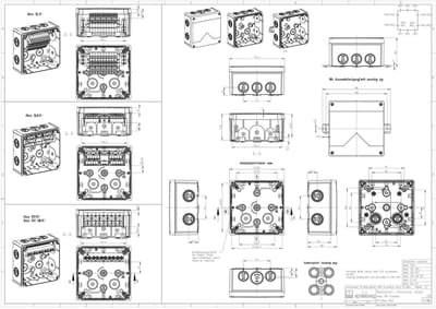 Spelsberg Abox 100-10² Aftakkast (l x b x h) 152 x 152 x 80 mm Grijs IP66 1 stuk(s)