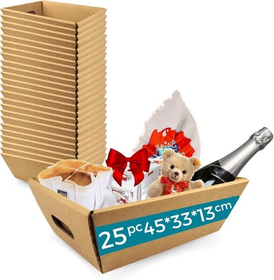 25x Stevige Kartonnen Verhuisdozen Zonder Deksel - Geschenkdozen Opslag - 45x33x13 cm