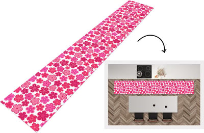 Keukenloper - Loper keuken - Bloemen - Roze - Patronen - 300x50 cm - Keukenloper vinyl