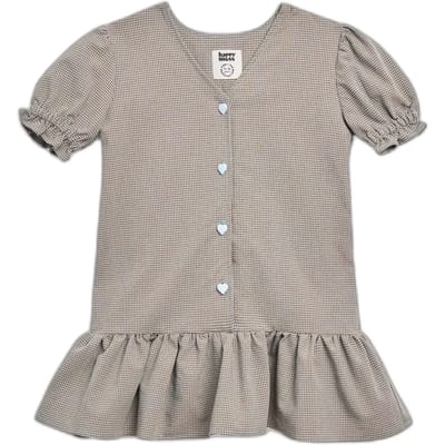 Meisjesjurk met ruches Happymess Vichy