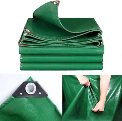 Waterdichte Tarp - Dekzeil Cover - Bescherming Buiten - Scheurbestendig PVC - 2.5x4.5 m - Groen