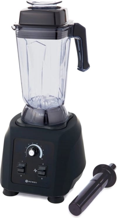 HENDI Krachtige bar blender – BPA-vrije kan – 2,5L – variabele snelheid – titanium gecoat mes