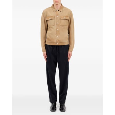 mm6 maison margiela man beige jas met zakken