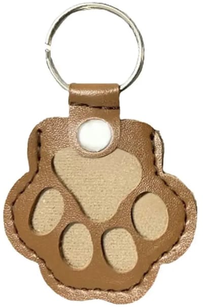 Hiden - Hondenafdruk Sleutelhanger - Fluffy - Sleutelaccessoires - Sleutelhanger cadeau- Sleutelhangers - Gift - Transparant