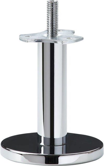 FLE - Massief stalen meubelpoot chroom rond ø 2,5 cm en hoogte 10 cm (M10)